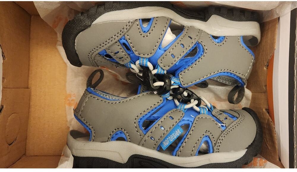 Northside Burke II Toddler Size 8 Sport Sandals Gray Blue Water Shoes NIB